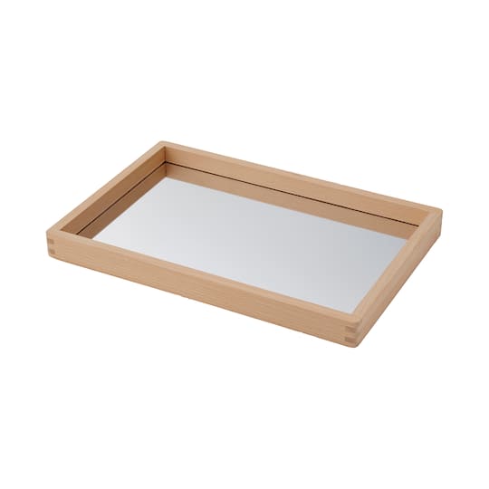 TickiT® Small Wooden Mirror Tray
